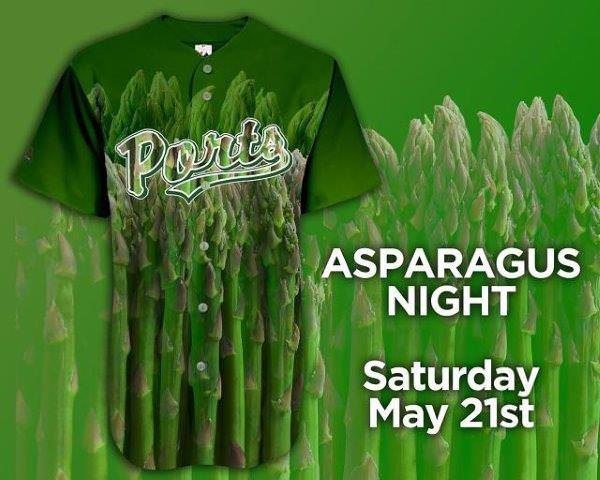 Stockton Ports Asparagus Night jersey